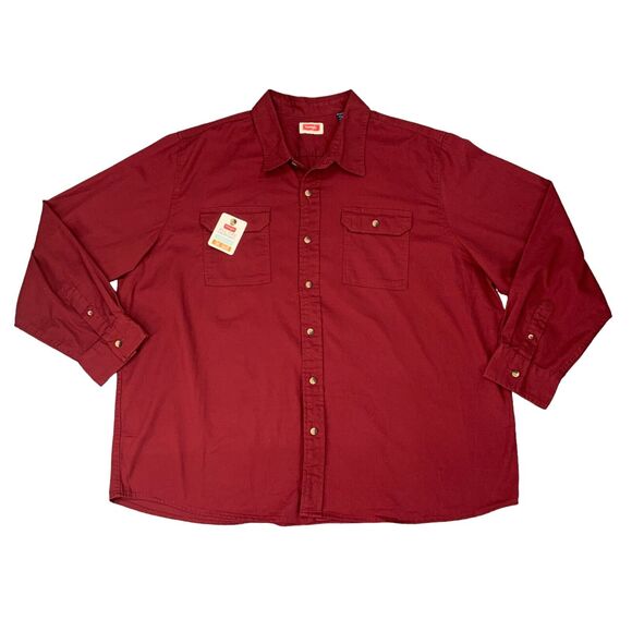 Wrangler Shirt Mens 3XL Ruby Epic Soft Comfort Flex Long Sleeve Western Pocket - Picture 1 of 11